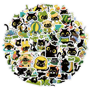 Pack 50 autocollants « cats » ♣