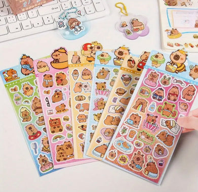Planche stickers Capybaras!