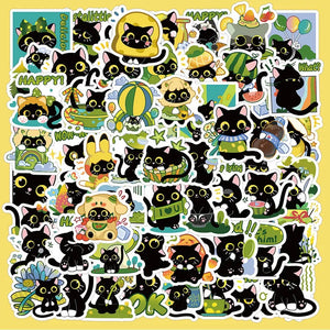 Pack 50 autocollants « cats » ♣