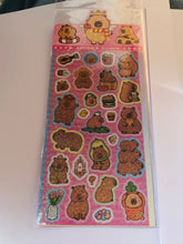Charger l&#39;image dans la galerie, Planche stickers Capybaras!