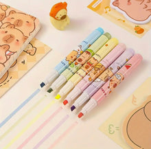 Charger l&#39;image dans la galerie, Pack 6 surligneurs Capybaras !