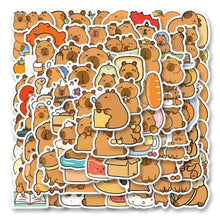 Charger l&#39;image dans la galerie, Pack 100 autocollants Capybaras !
