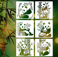 Charger l'image dans la galerie, Pack 6 pochoirs Panda !
