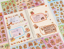 Charger l&#39;image dans la galerie, Planche stickers Capybaras!