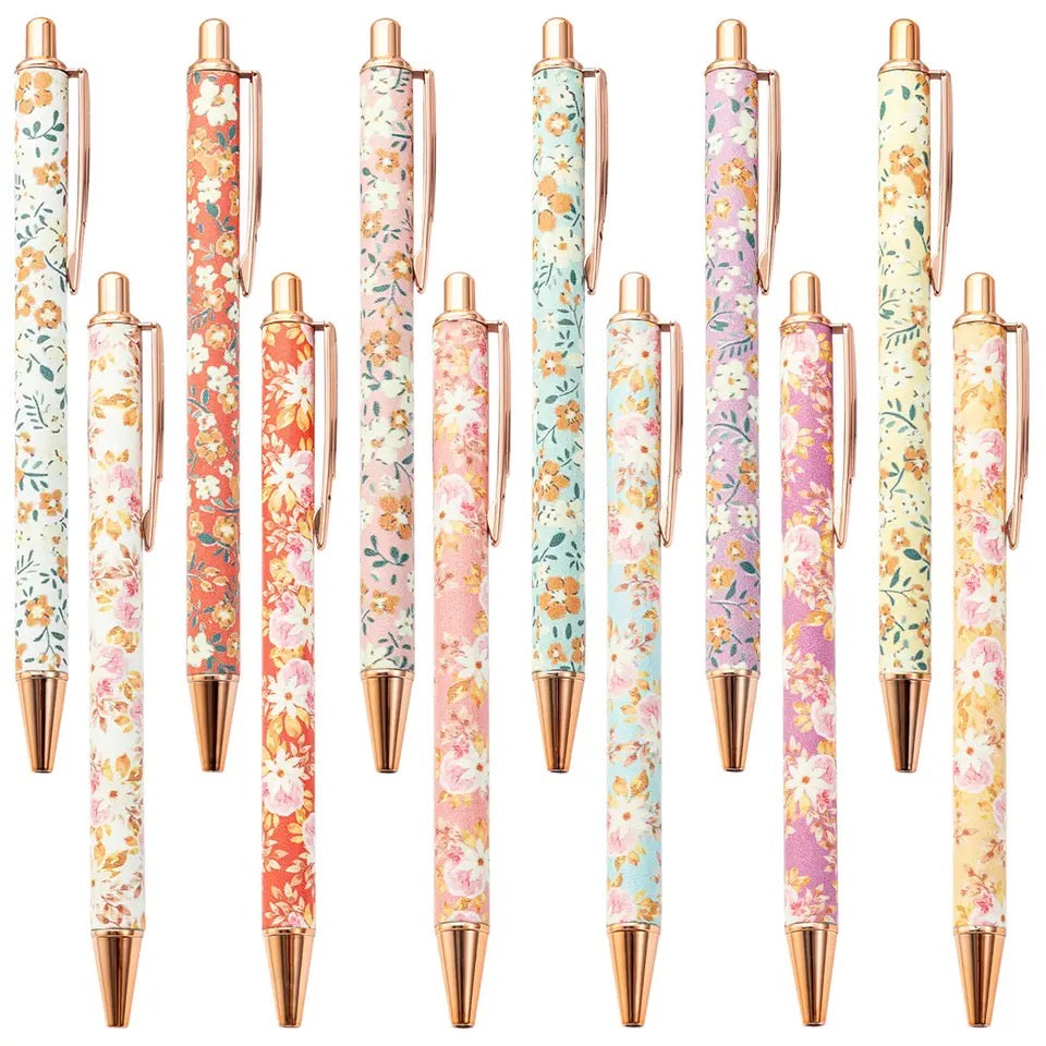 Stylo gold « Fleurs » !