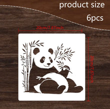 Charger l'image dans la galerie, Pack 6 pochoirs Panda !
