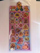 Charger l&#39;image dans la galerie, Planche stickers Capybaras!