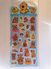 Charger l&#39;image dans la galerie, Planche stickers Capybaras!