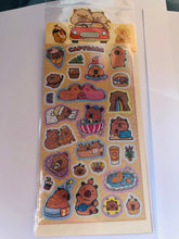 Charger l&#39;image dans la galerie, Planche stickers Capybaras!