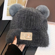 Charger l'image dans la galerie, Bonnet ours fluffy !