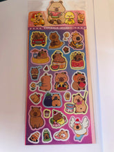 Charger l&#39;image dans la galerie, Planche stickers Capybaras!