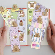 Charger l&#39;image dans la galerie, Set 10 marque pages Capybaras !
