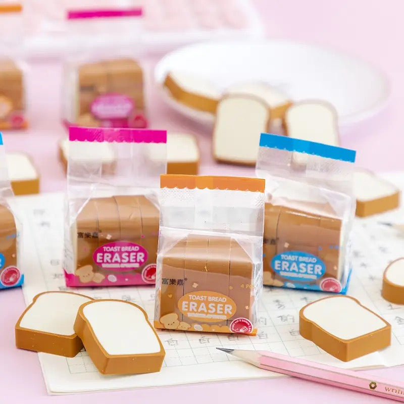 Pack 4 gommes brioche