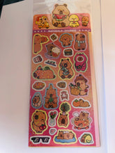 Charger l&#39;image dans la galerie, Planche stickers Capybaras!