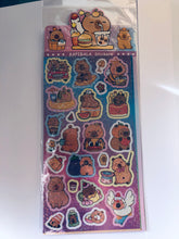 Charger l&#39;image dans la galerie, Planche stickers Capybaras!