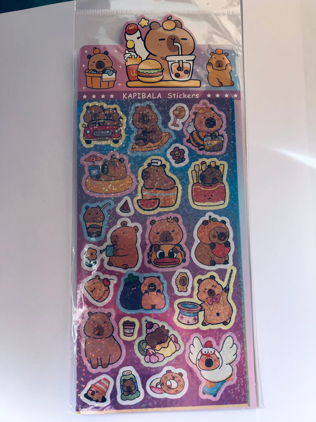 Planche stickers Capybaras!