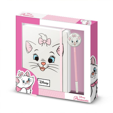 Set papeterie journal intime et stylo Disney marié aristochats 