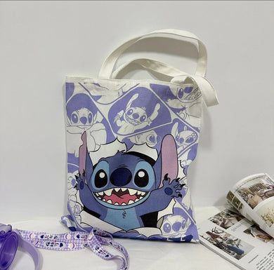 Sac fourre-tout en toile stitch disney 