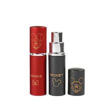 Charger l&#39;image dans la galerie, Pulvérisateur de parfum à l’effigie de minnie en rouge et Mickey en noir ! Contenance de 10ml , à glisser dans le sac !