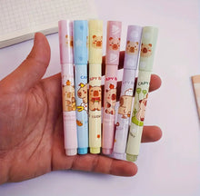 Charger l&#39;image dans la galerie, Pack 6 surligneurs Capybaras !