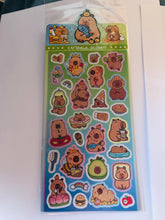 Charger l&#39;image dans la galerie, Planche stickers Capybaras!
