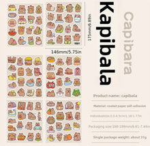 Charger l&#39;image dans la galerie, Set 6 planches autocollants Capybaras !