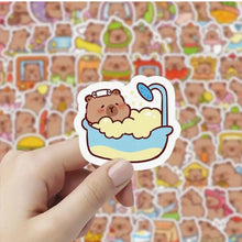 Charger l&#39;image dans la galerie, Set 6 planches autocollants Capybaras !