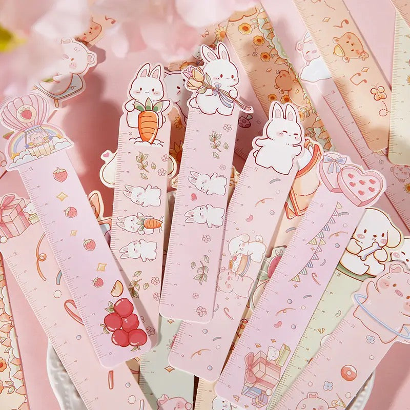 Marque pages règle carton animaux pets 