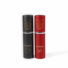 Charger l&#39;image dans la galerie, Pulvérisateur de parfum à l&#39;effigie de minnie en rouge et Mickey en noir ! Contenance de 10ml , à glisser dans le sac !