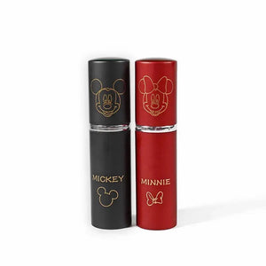 Pulvérisateur de parfum à l'effigie de minnie en rouge et Mickey en noir ! Contenance de 10ml , à glisser dans le sac !