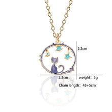 Charger l&#39;image dans la galerie, Collier « chat étoile » _ ♣