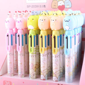 Stylo 6 couleurs « Sumikko Gurashi »