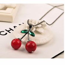 Charger l&#39;image dans la galerie, Collier &quot;Cerises&quot; _ ♣