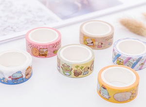 Trio masking tape "Sumikko Gurashi" _ ♣