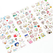 Charger l&#39;image dans la galerie, Set 6 planches stickers &quot;Happy dog&quot; _ ♣