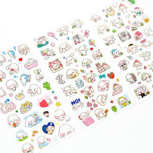 Set 6 planches stickers "Happy dog" _ ♣