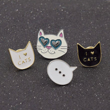 Charger l&#39;image dans la galerie, Pins &quot; I LOVE CATS &quot; _ ♣