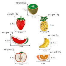 Charger l&#39;image dans la galerie, Pack 7 pins &quot;Fruits&quot; _ ♣