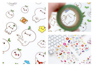 Set 6 planches stickers "Budding pop" _