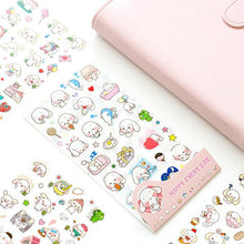 Charger l&#39;image dans la galerie, Set 6 planches stickers &quot;Happy dog&quot; _ ♣