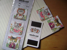 Charger l&#39;image dans la galerie, Set Bookmarks / Magnets &quot;Chat&quot; ♣