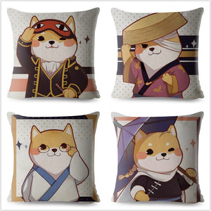 Housse de coussin "Shiba" _ ♣