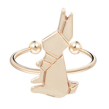 Charger l&#39;image dans la galerie, Anneau &quot;Lapin origami&quot; _ !
