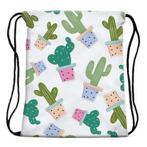 Sac de cordon "Cactus" _ ♣