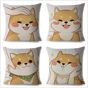 Housse de coussin "Shiba" _ ♣