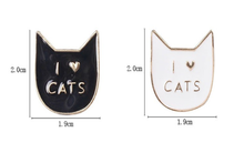 Charger l&#39;image dans la galerie, Pins &quot; I LOVE CATS &quot; _ ♣