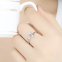 Charger l&#39;image dans la galerie, Bague &quot;coeur Chat&quot; _ ♣