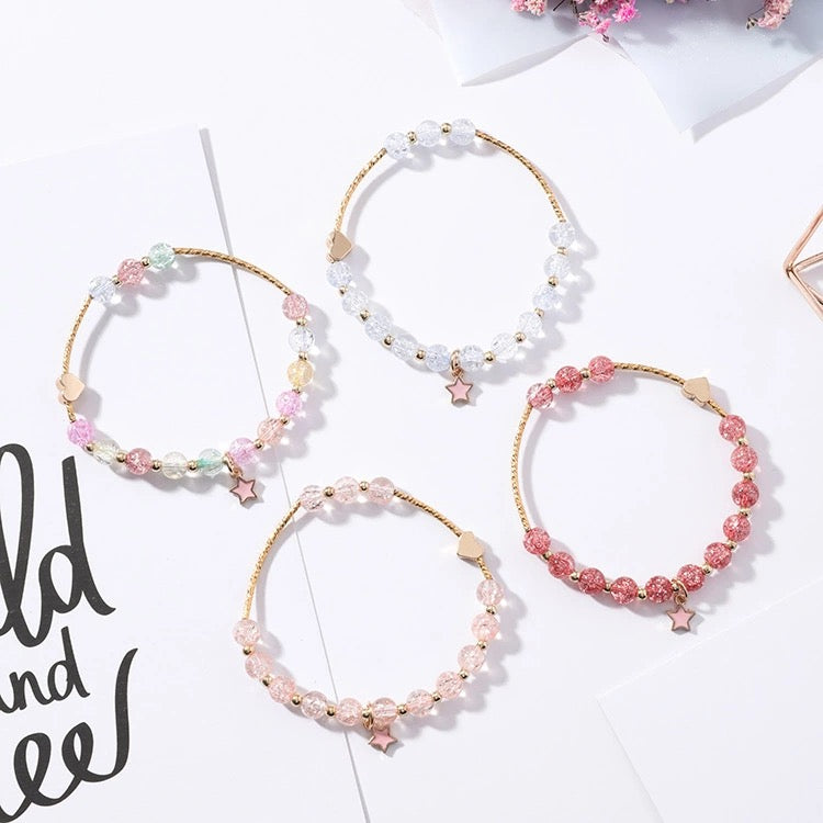 Bracelet perles « étoile » ♣